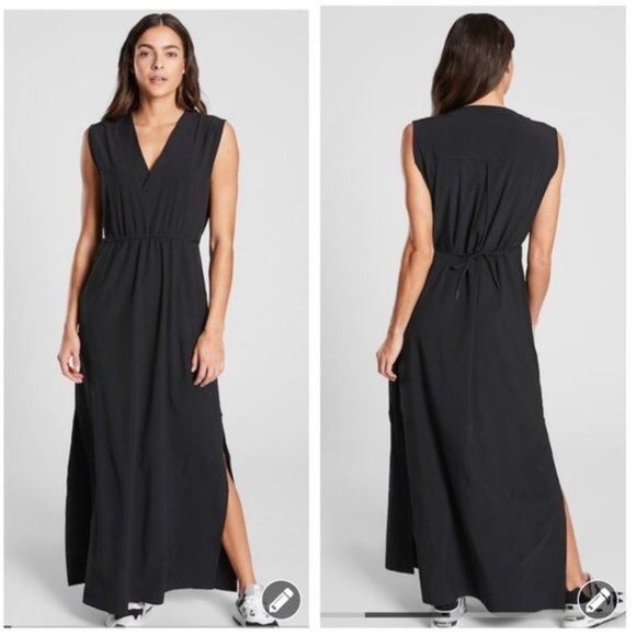 Athleta Dresses & Skirts - Athleta Black Marlow Maxi Dress Size XS Petite